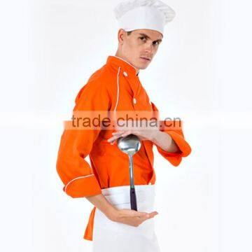 Hot Sale High Quality Yellow Chef Jacket Uniform photo-3