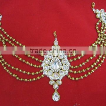 POLKI TIKA GOLD TONE hair accessory