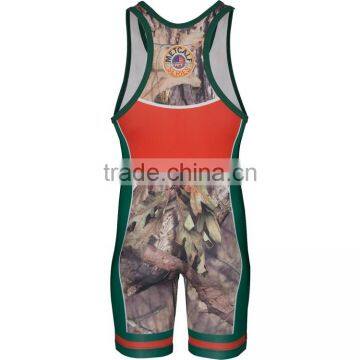 Hot Sale Cheap and Cool Custom Sublimated Wrestling Singlets photo-2
