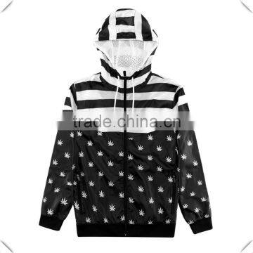 Hot sales Custom Logo subliamation print 2016 mens nylon rain waterproof Jacket wind resistant windbreaker