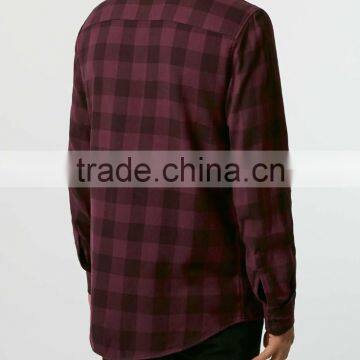 Man Plaid Custom Cheap Flannel Shirt photo-3
