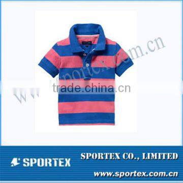 Boy's Striped Polo Shirt Kid Shirt