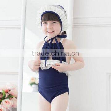 2015 Cute sexy girl swimwear kids one piece