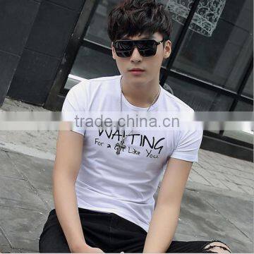 Wholesale Man Clothes 2016 Fitness Tshirt White T-shirt OEM/ODM photo-6