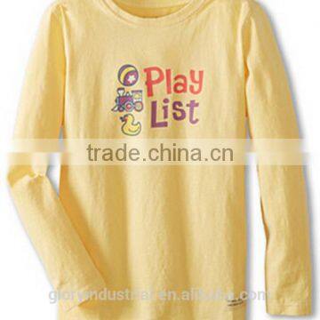 yellow kids long sleeve t shirt