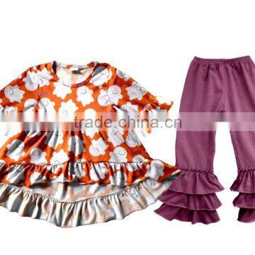 Baby Fall Ruffle Clothes for Halloween Pumpkin Lovely Style Clothing photo-6