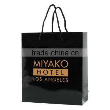 Gloss Laminated Eurotote Shopping Bag - Features Cardboard Bottom, Dimensions Are 6" x 3.5" x 6.5" and Comes With Your Logo.