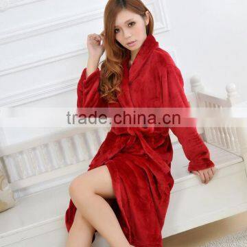 girls bathrobe 100% cotton Fleece robe Towel Robe Breathable Hotel BathRobe RS019