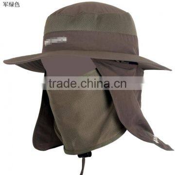 360 Degree Sunscreen Sun Hat Male Anti-UV Outdoor Hat Big Along the Quick Fisherman Hat Male Sun Hat Fishing Hat photo-5