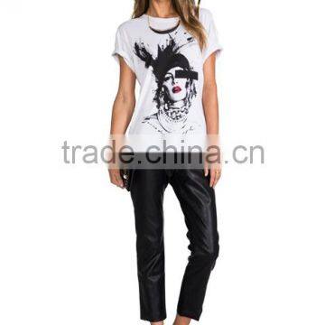 Cotton Blend T-shirts With Face Print photo-6