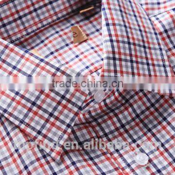 China Direct Factory Customise 100% Cotton Check Pattern Latest Formal Shirt Designs for Men photo-2