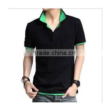 OEM Contrast Collar Polo Shirt Design for Men photo-3