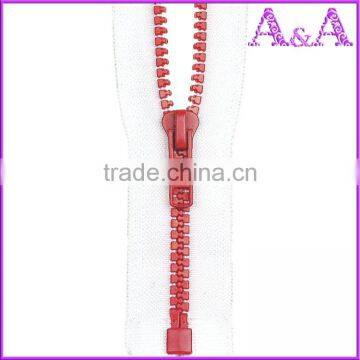 hot-selling high quality colourful plastic zipper O/E A/L with with different color,size,plastic bag zipper clothes or zip