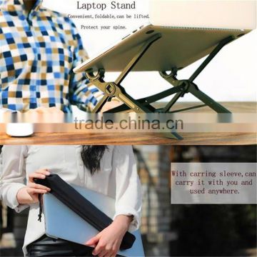 Ergonomic height adjustable Portable folding laptop Ipad stand in bed laptop stand