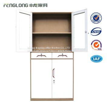 Different iron office furniture 4 door / glass door with 2 drawer cheap best file cabinets sale