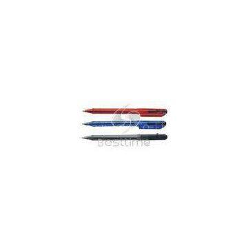 Plastic colored barrel Retractable Ball Pen / Ballpoint Pens with BV certification MT2022