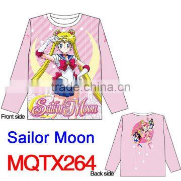 Sailor Moon Beautiful Girl Fashion Cosplay Comfortable Anime Warm Long Sleeve T Shirt