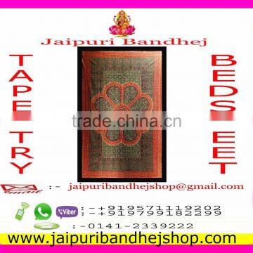 2017 Jaipuri Bandhej Handmade Mandala Tapestry photo-5