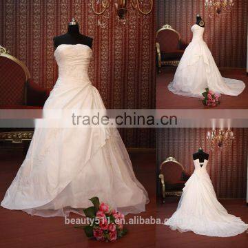 IN STOCK Off-The-Shoulder wedding dress sleeveless flower ball gown bridal dresses SW116