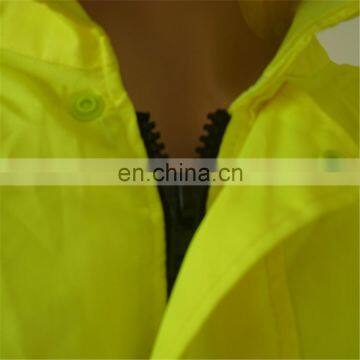 Security Protection Roadway Safety Waterproof Oxford Fabric Yellow Good Quality on Sale EU Market High Visibility Jacket photo-2