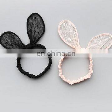 Black Baby Bows Headband With Lace Ears Bows For Baby Girls For Baby Hair Accessories