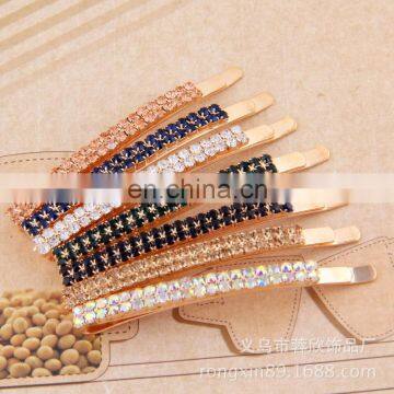 Hair Slide Grip Rhinestone hair bobby pins with crystal