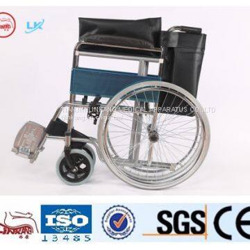 Chrome Plated Steel Manual Wheelchairs Made in China photo-2