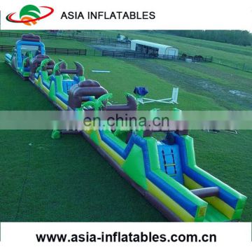 Giant Camo Themed Extreme Rush Obstacle Course With Slide for Kids n Adults