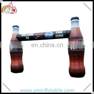 Hot sell inflatable arch, inflatable bottle arch for advertising, cola archway for outdoor event