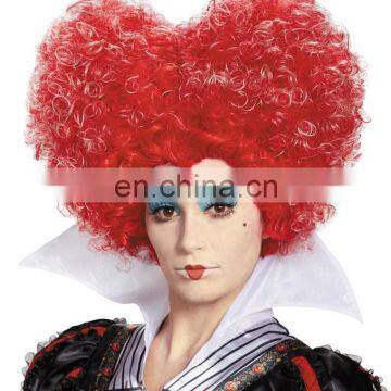 Halloween Carnival Party Red Queen Character Wig for Adults