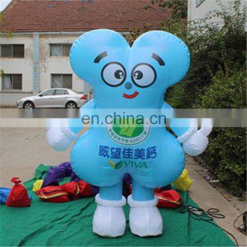 new design advertising activity cute cartoon character bone model inflatable can priting logo&advertisement