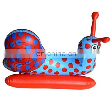 child inflatable snail ride on toy