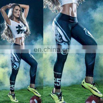 New Popular American Football Wear Eagles Sportswear Leggings for Women