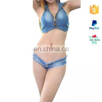 2016 Latest Plus Size Sexy Denim Short Shorts photo-2