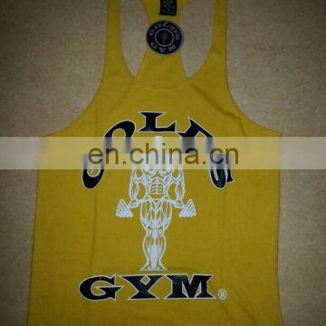 Orginal Gold gym singlets / Gold Gym Tag/ Gold Gym size Tag