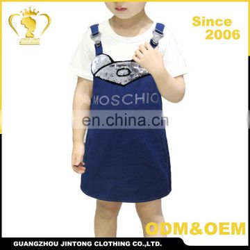 2017 Summer new design China manufacturer wholesale baby dress little girls clothes