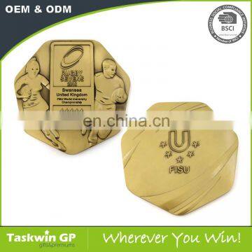 Gold Metal Medal for Rugby Football photo-3