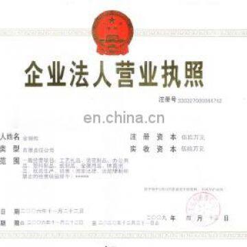 license of the business corporation