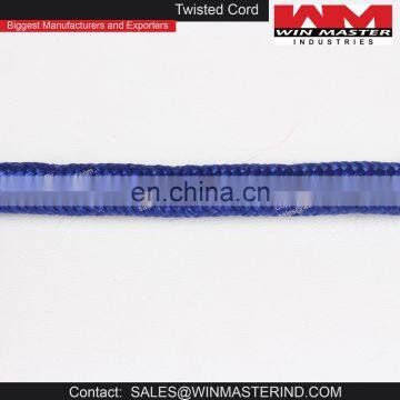 royal blue braided satin cord trimming