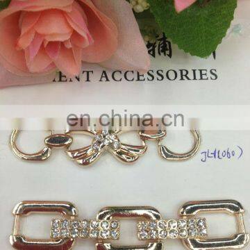 hot sell rhinestone chain metal garment accessories sew on trousers or pin on or nail on clothing bags or shoes