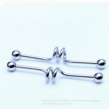 18 Year New Two Circles Ear Scraper Earrings, Foreign Trade Accessories Factory Direct Sales Wholesale Body Piercing photo-3