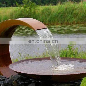 80cm CORTEN Steel Water Bowl Decorative Garden Fountain photo-6