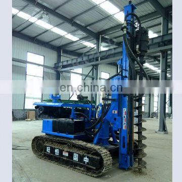 Hydraulic solar screw pile driver machine rotary mini excavator pile driver price