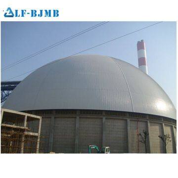 Prefabricated Light Steel Space Frame Structure Dome Roof Coal Storage Shed Building