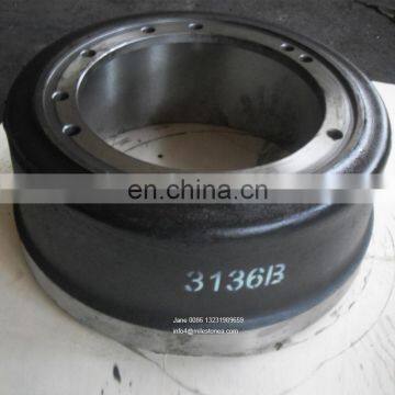 Factory usa trailer and truck brake drum 3136B