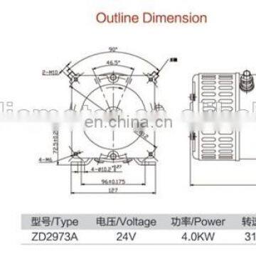 High Power 3KW DC Motor 24V photo-6