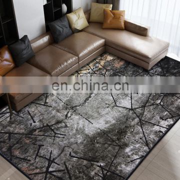 Manufacturer household modern home decorative flannel custom area printed tapis rug carpet