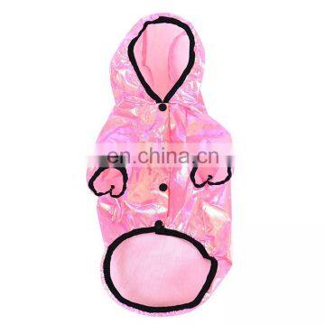 Best Sell Transparent Waterproof Pet Dog Raincoat Blue