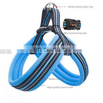 Reflective Rainbow Dog Harness Set Pet Harness Dog Harness Vest Pet Supplies photo-2