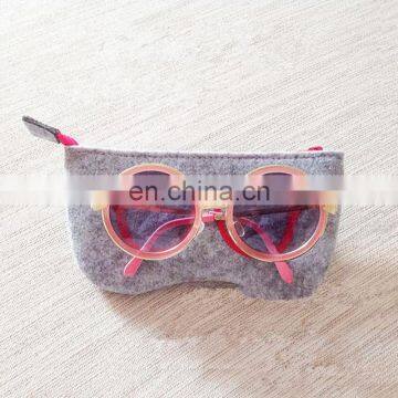 Multi Pockets Sunglasses Simple Styles Felt Bag Sunglass Drawstring Pouch photo-5